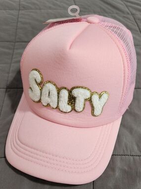 Pink 'SALTY' Trucker Hat